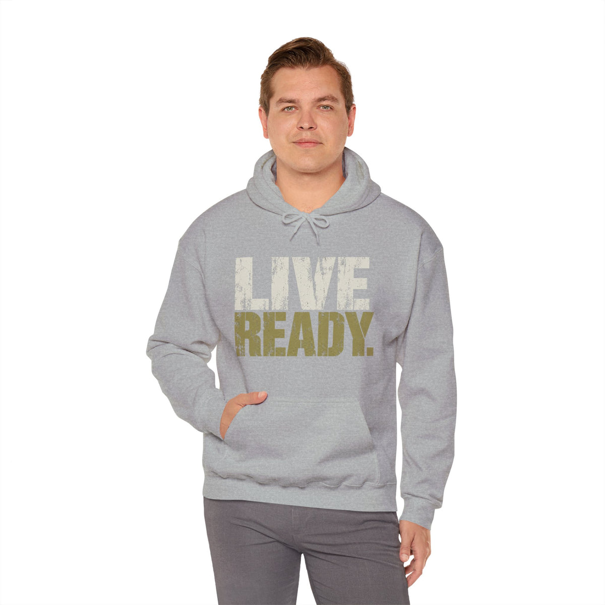 ThreadedShield Live Ready. Heavyweight Hoodie
