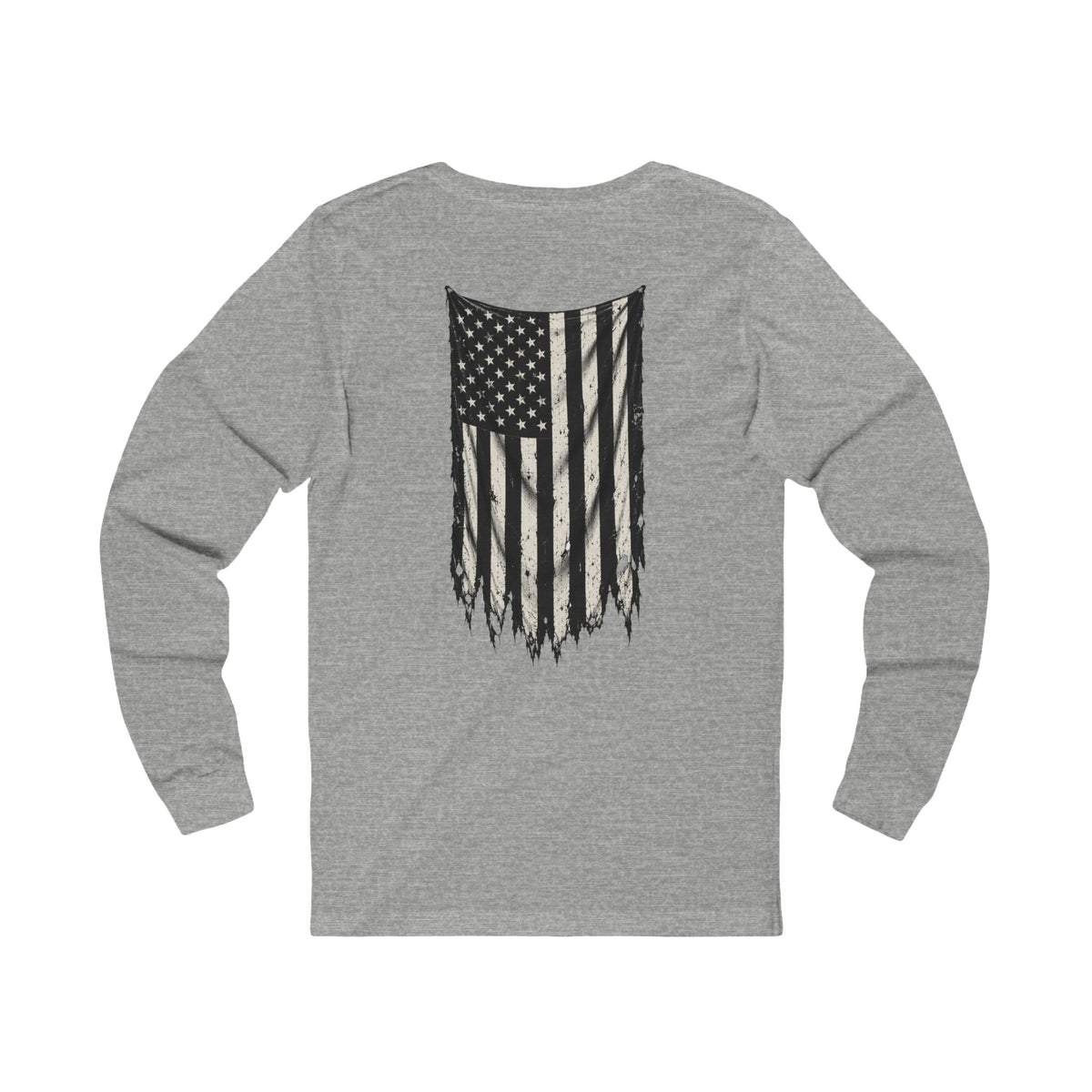 ThreadedShield Supply Co. Crest & Flag Long Sleeve T-Shirt