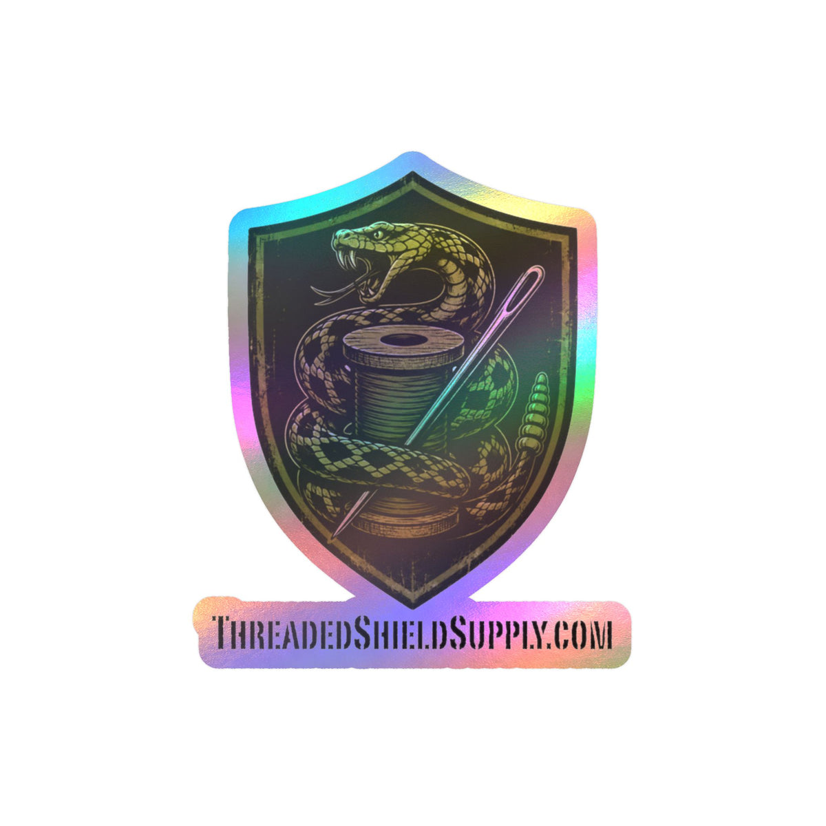 ThreadedShield Supply Co. Official Vinyl Logo Sticker