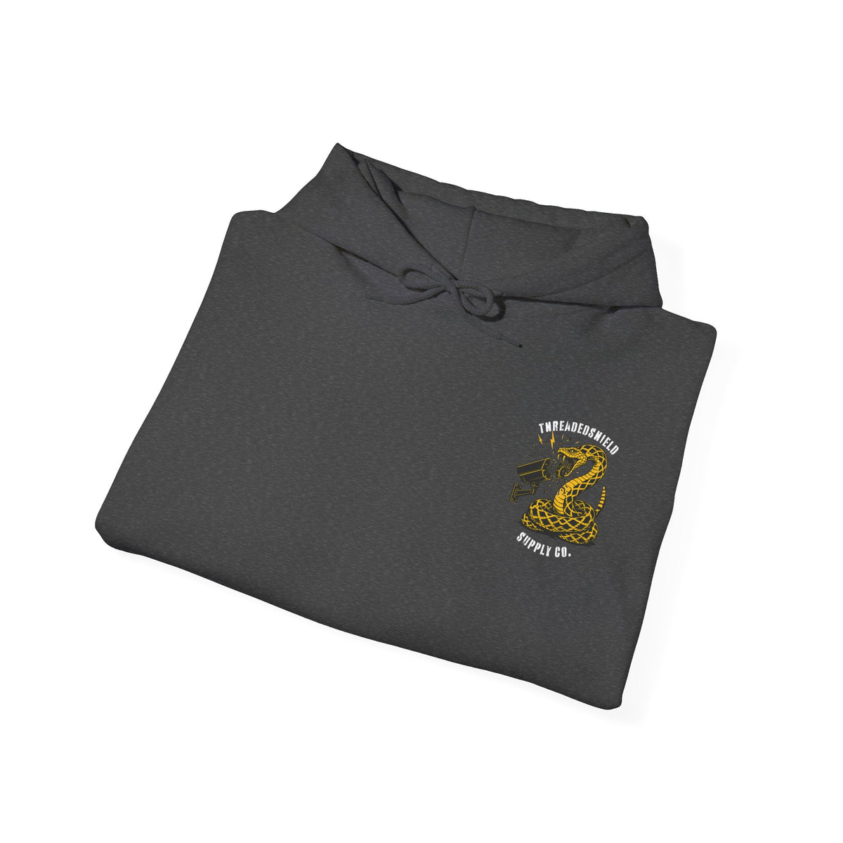 ThreadedShield "Flock DTOM" Minimalist Heavyweight Hoodie