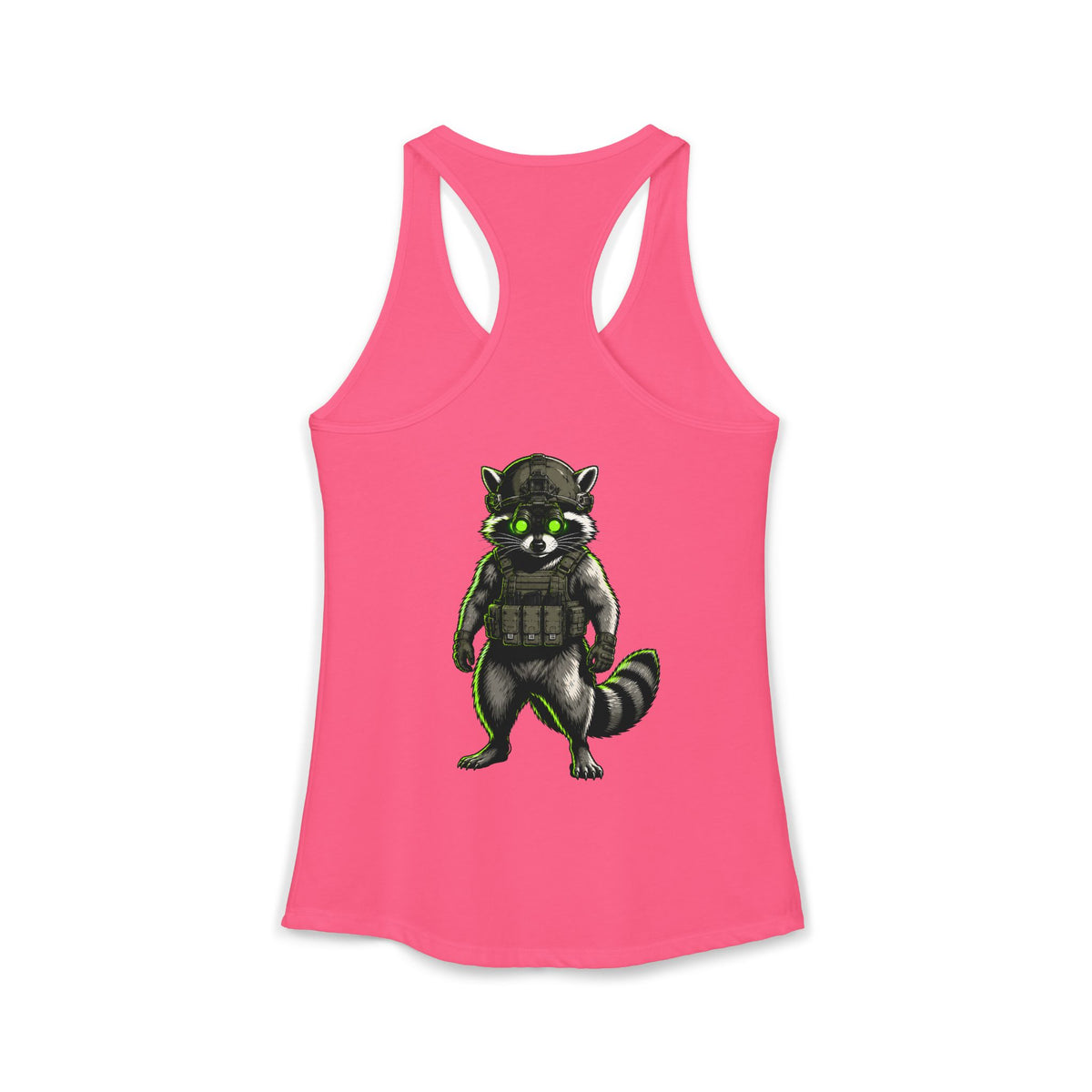 ThreadedShield "Tactical Trash Panda" Women’s Racerback Tank