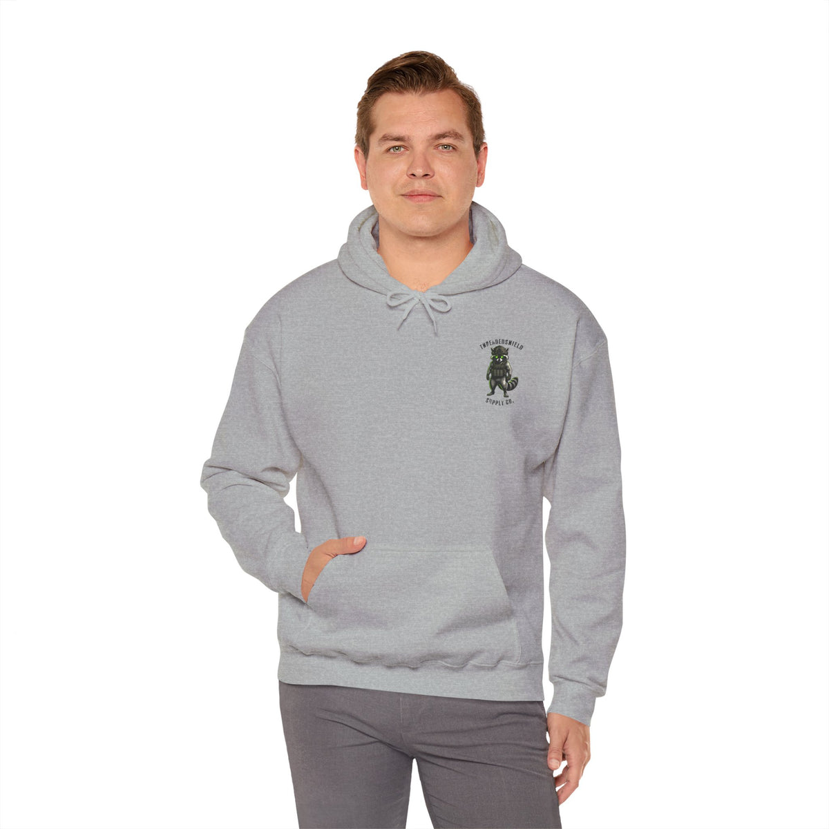 ThreadedShield "Tactical Trash Panda" Minimalist Heavyweight Hoodie