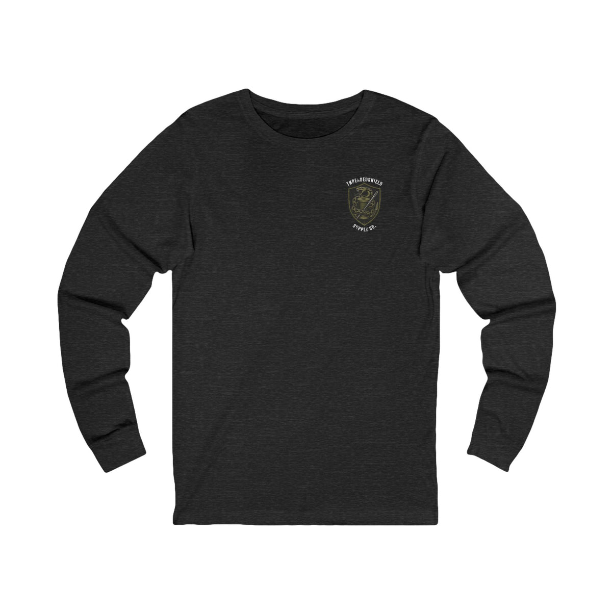 ThreadedShield Supply Co. Crest & Flag Long Sleeve T-Shirt