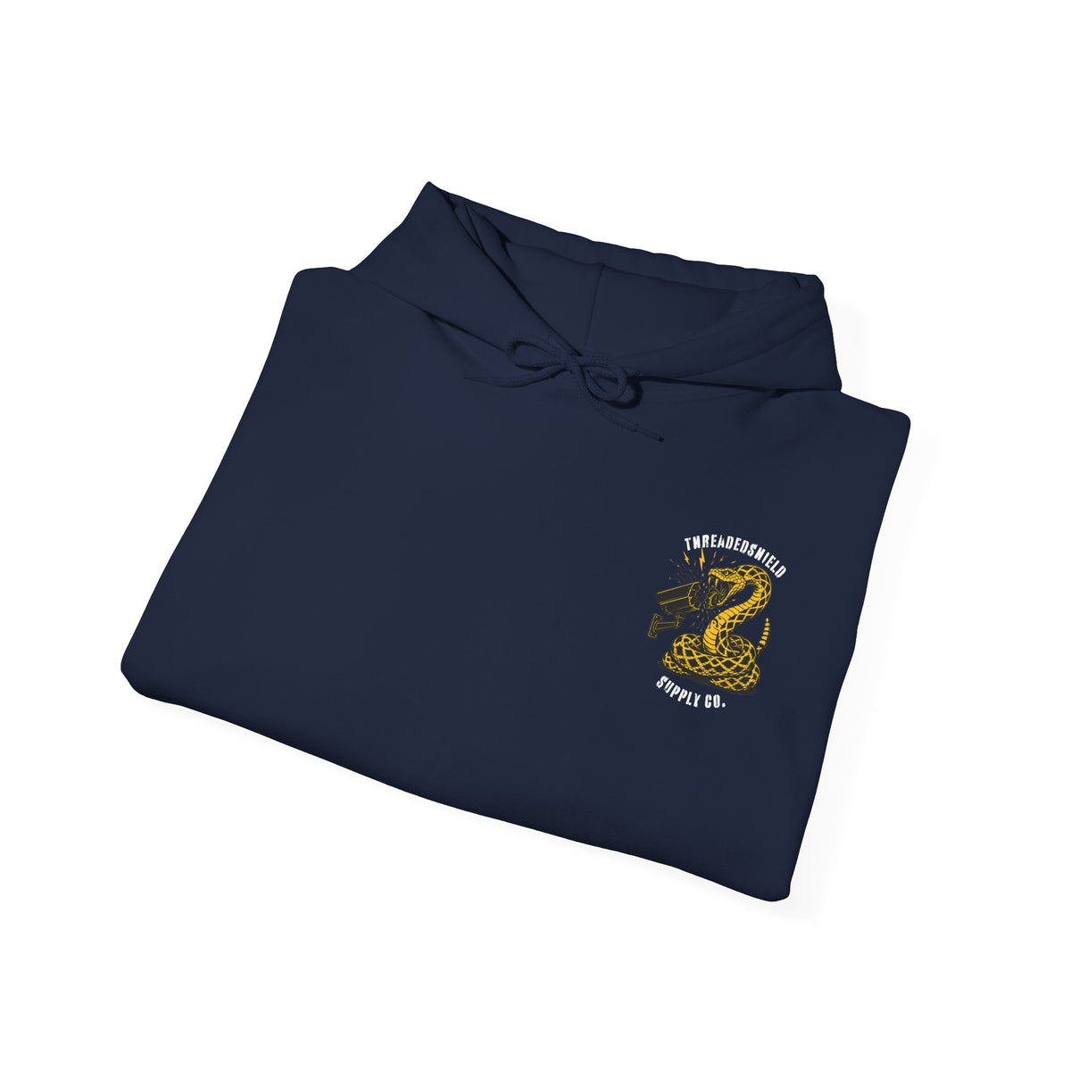 ThreadedShield "Flock DTOM" Minimalist Heavyweight Hoodie