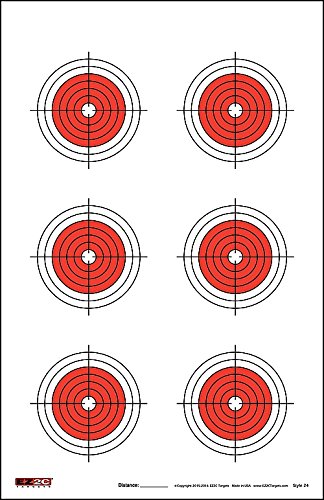 125 EZ2C Targets Tactical Favorites 5 Styles Paper Targets Bundle 11"x17" USA Made