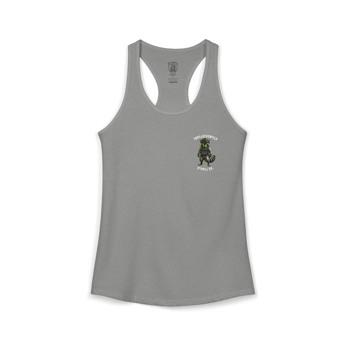 ThreadedShield "Tactical Trash Panda" Women’s Racerback Tank