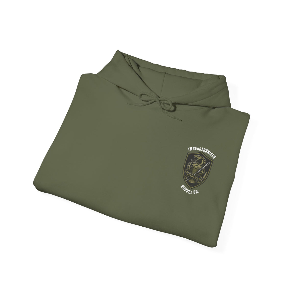 ThreadedShield Supply Co. Crest Heavyweight Graphic Hoodie