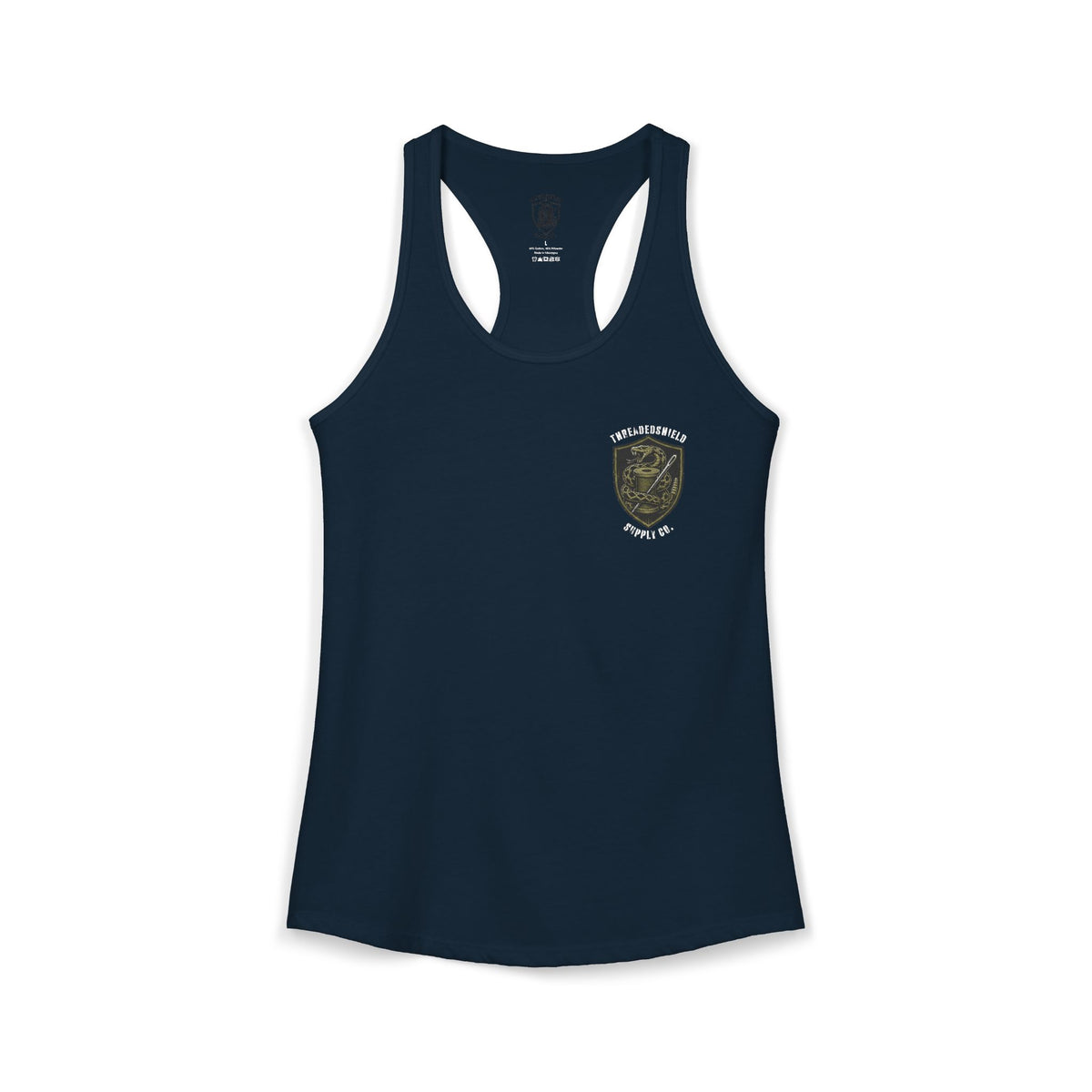 ThreadedShield Supply Co. Women’s Crest & Flag Racerback Tank