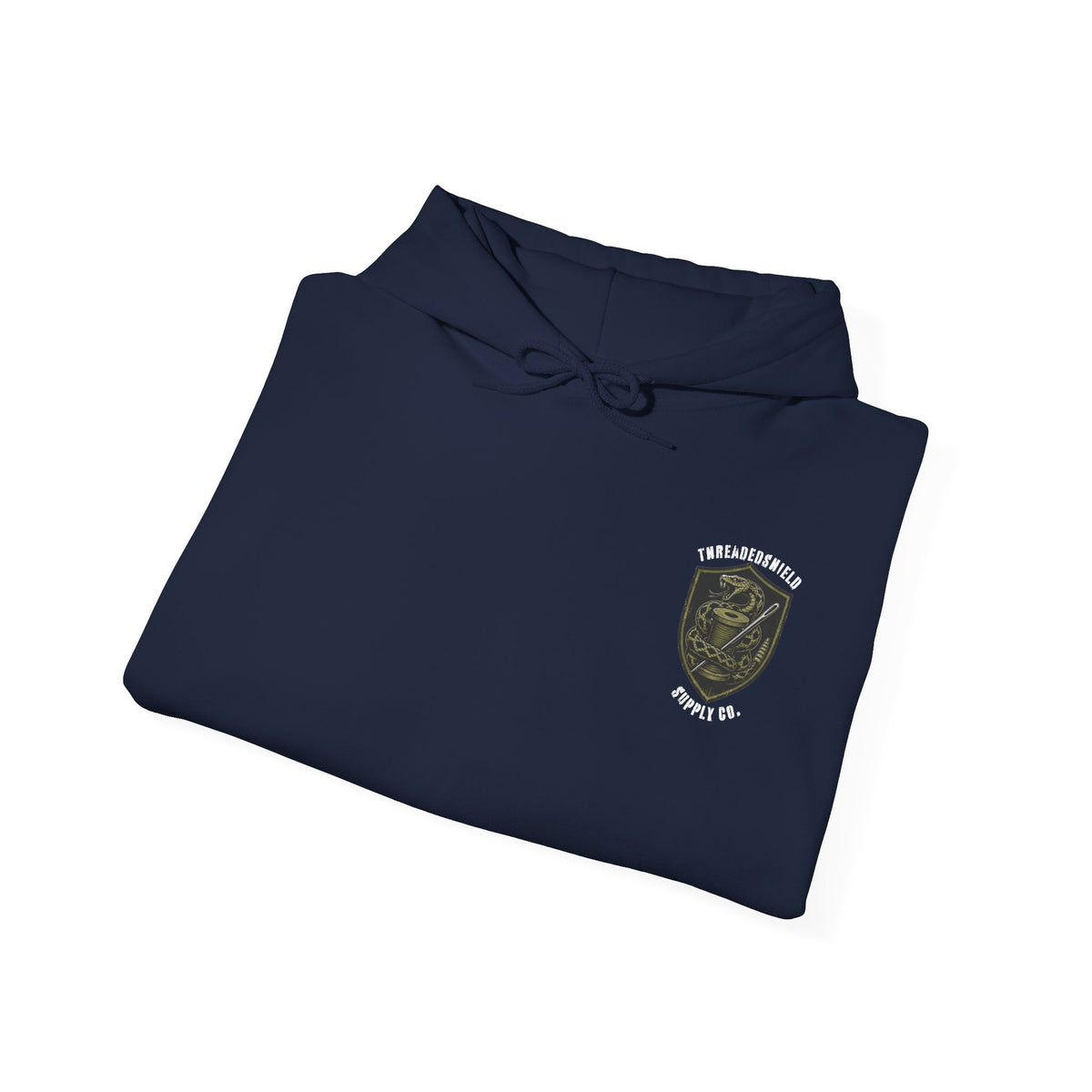 ThreadedShield Supply Co. Minimalist Crest Heavyweight Hoodie