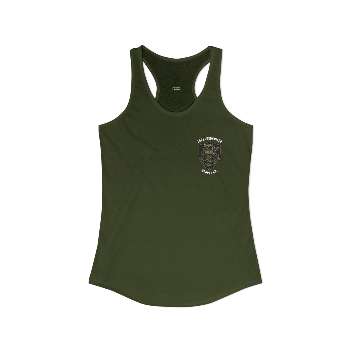 ThreadedShield Supply Co. Women’s Crest Racerback Tank
