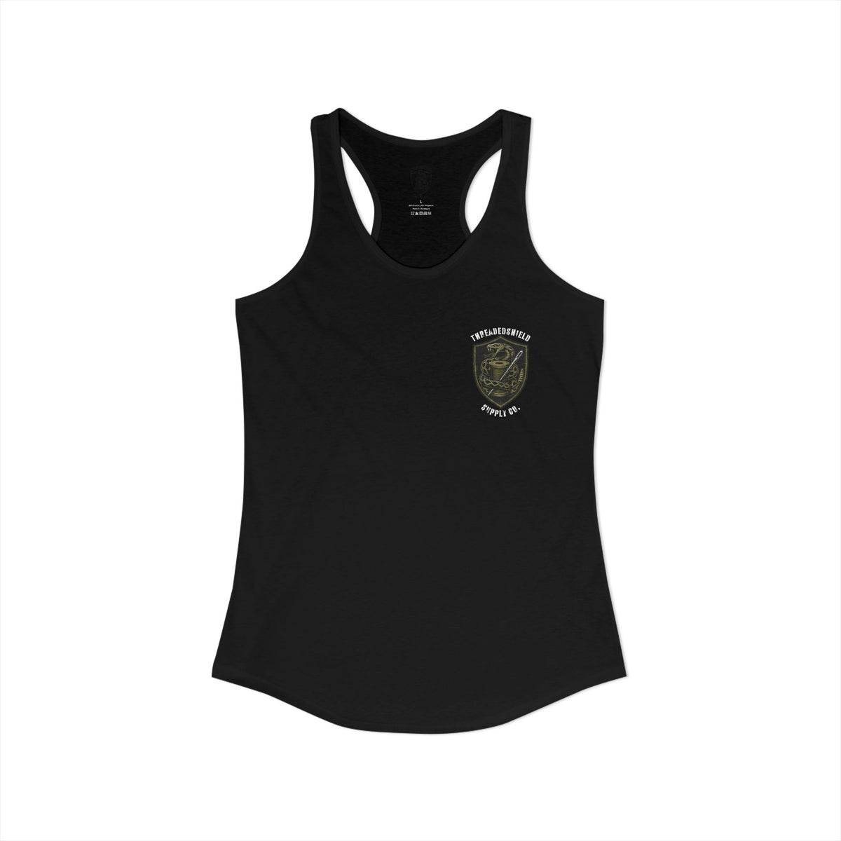 ThreadedShield Supply Co. Women’s Crest & Flag Racerback Tank