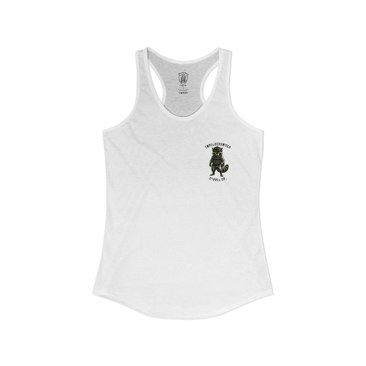 ThreadedShield "Tactical Trash Panda" Women’s Racerback Tank