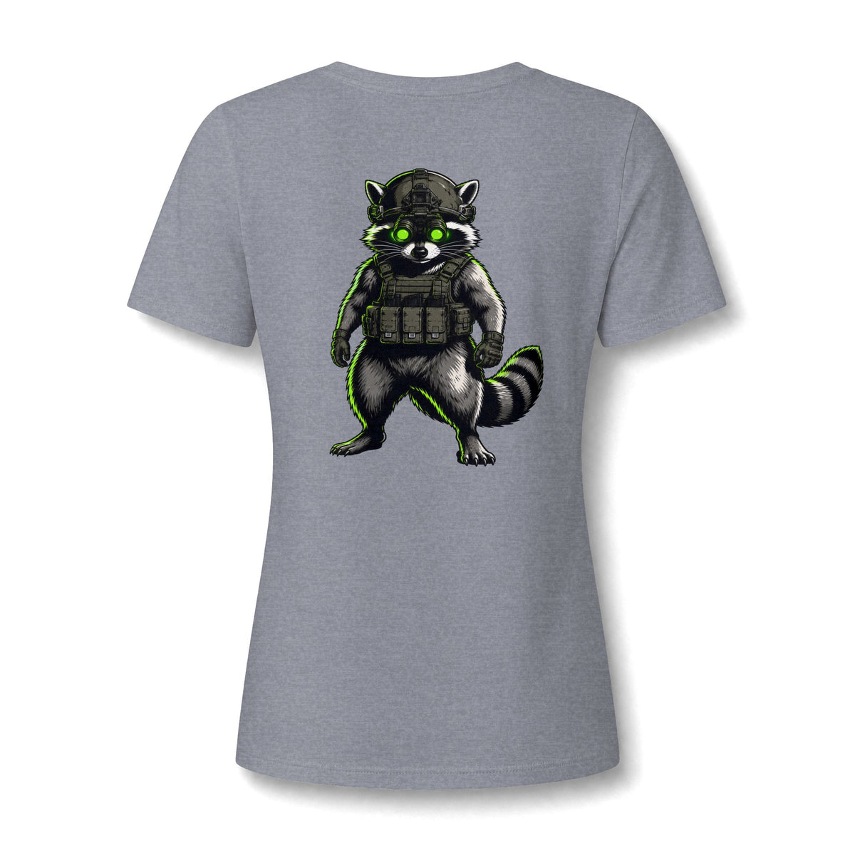 ThreadedShield "Tactical Trash Panda" Women’s Relaxed V-Neck Tee
