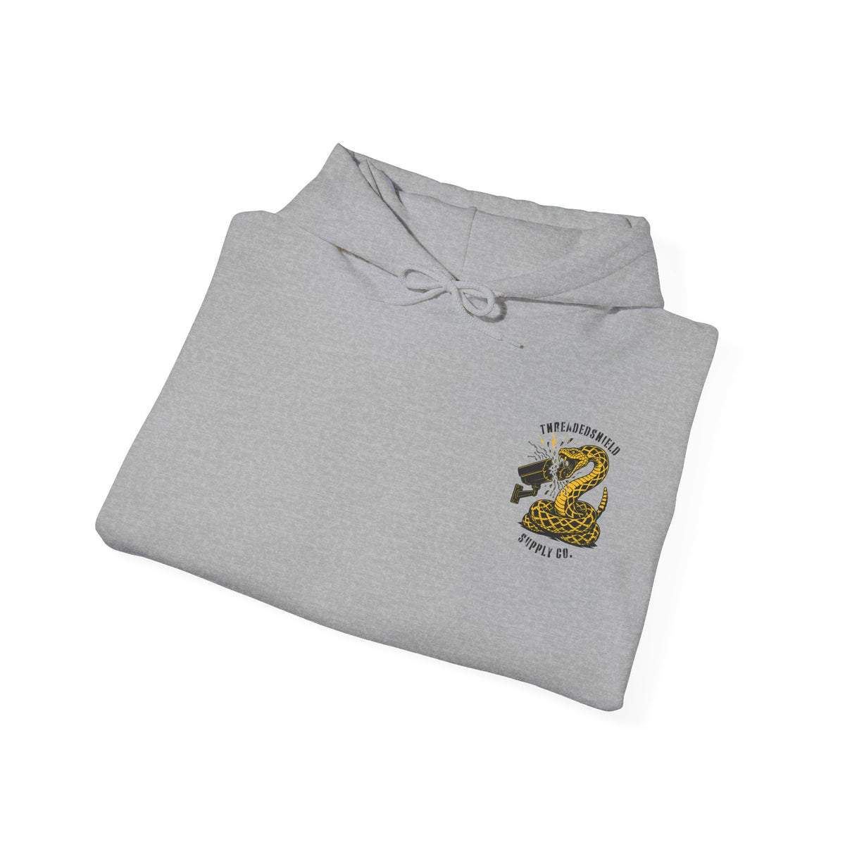 ThreadedShield "Flock DTOM" Minimalist Heavyweight Hoodie