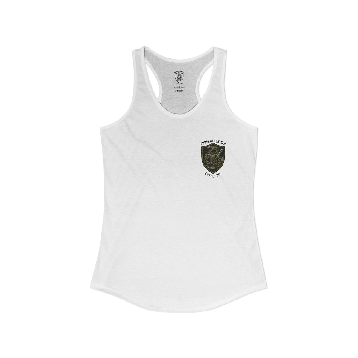 ThreadedShield Supply Co. Women’s Crest & Flag Racerback Tank