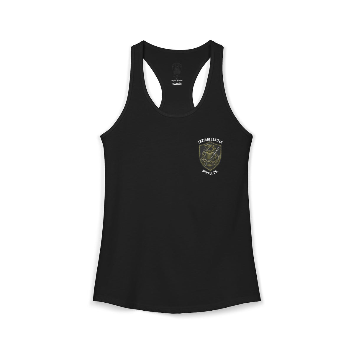 ThreadedShield Supply Co. Women’s Crest & Flag Racerback Tank