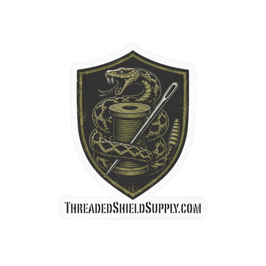 ThreadedShield Supply Co. Official Vinyl Logo Sticker