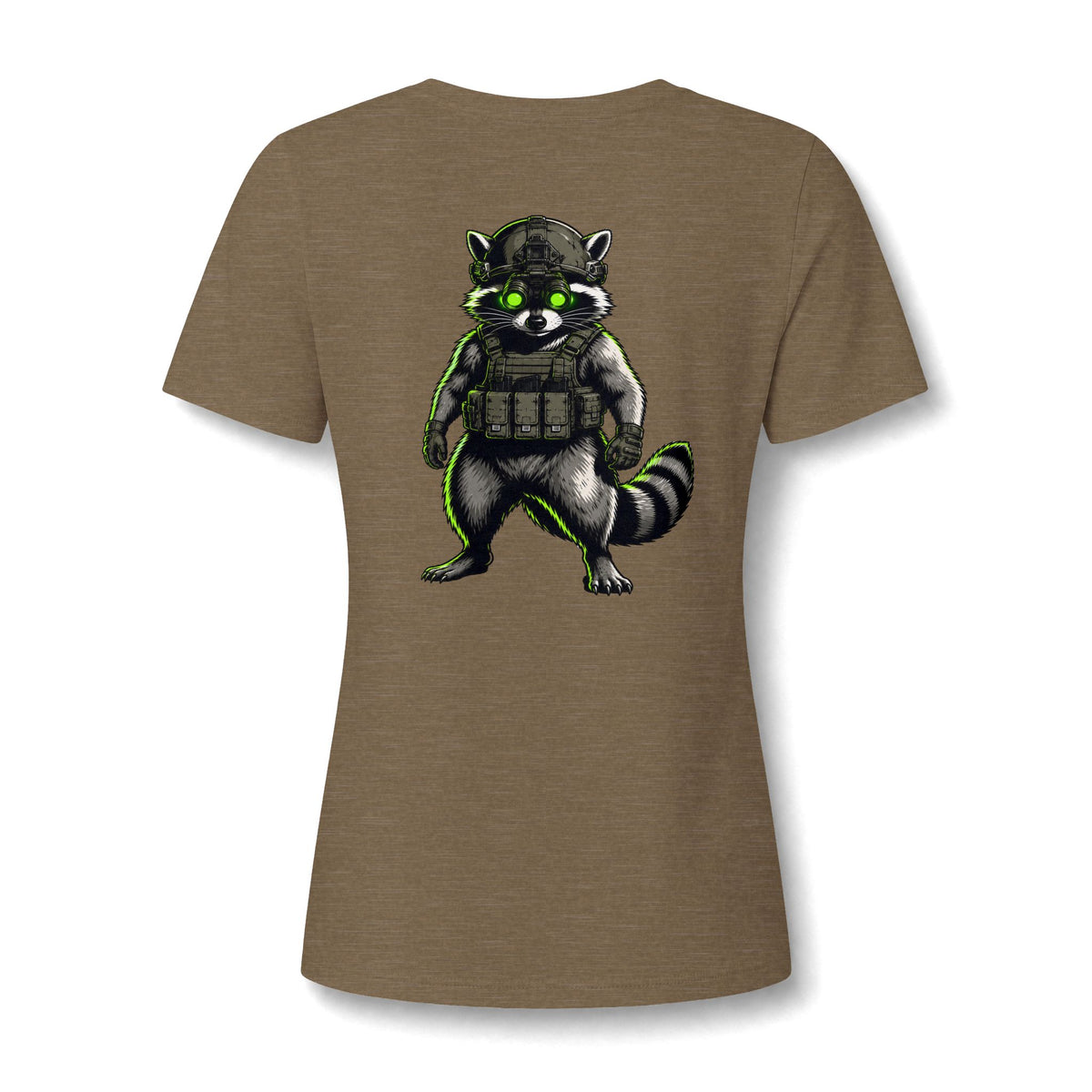 ThreadedShield "Tactical Trash Panda" Women’s Relaxed V-Neck Tee