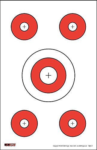 200 EZ2C Targets Most Popular 5 Styles Paper Targets Bundle 11"x17" USA MADE