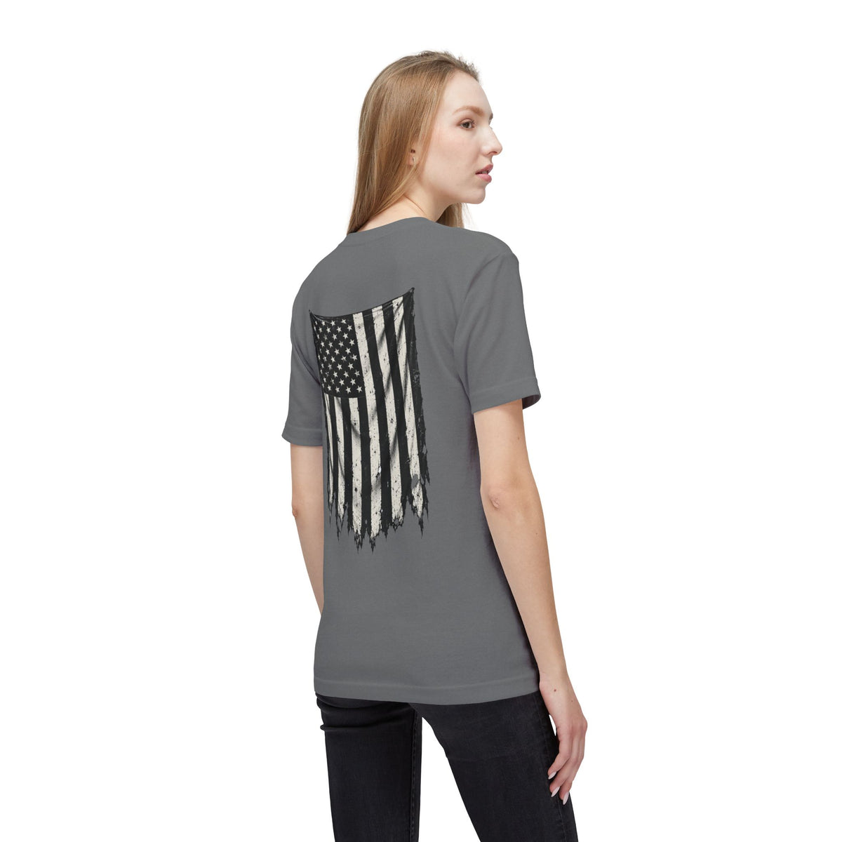 ThreadedShield Supply Co. Crest & Flag T-shirt - Premium USA Made
