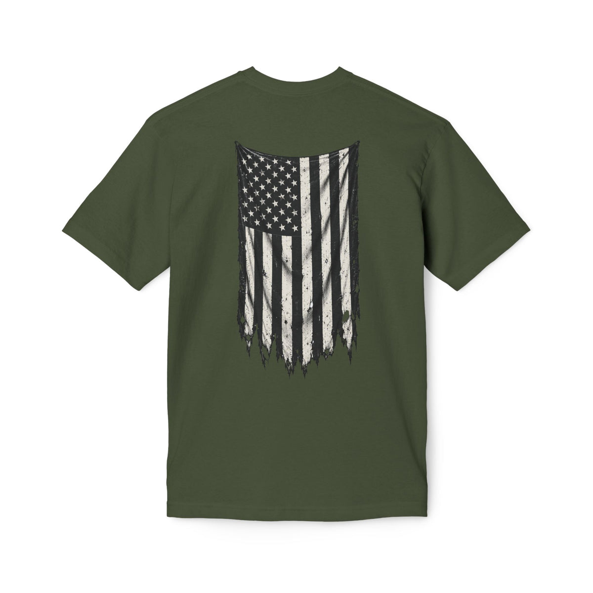 ThreadedShield Supply Co. Crest & Flag T-shirt - Premium USA Made