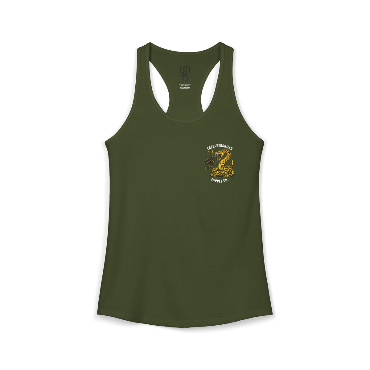 ThreadedShield "Flock DTOM" Women’s Racerback Tank