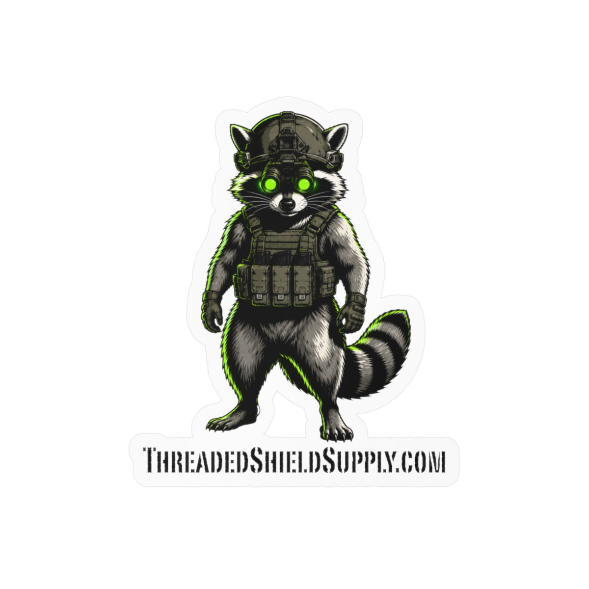 Tactical Trash Panda Vinyl Logo Sticker