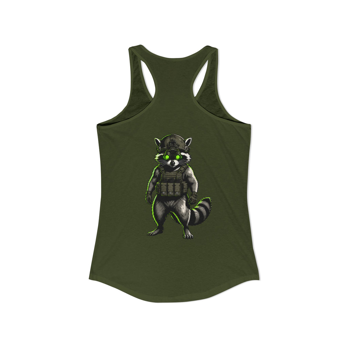 ThreadedShield "Tactical Trash Panda" Women’s Racerback Tank