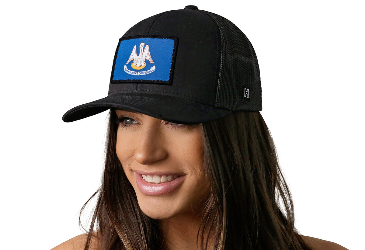Louisiana Flag Trucker Hat  |  LA Snapback
