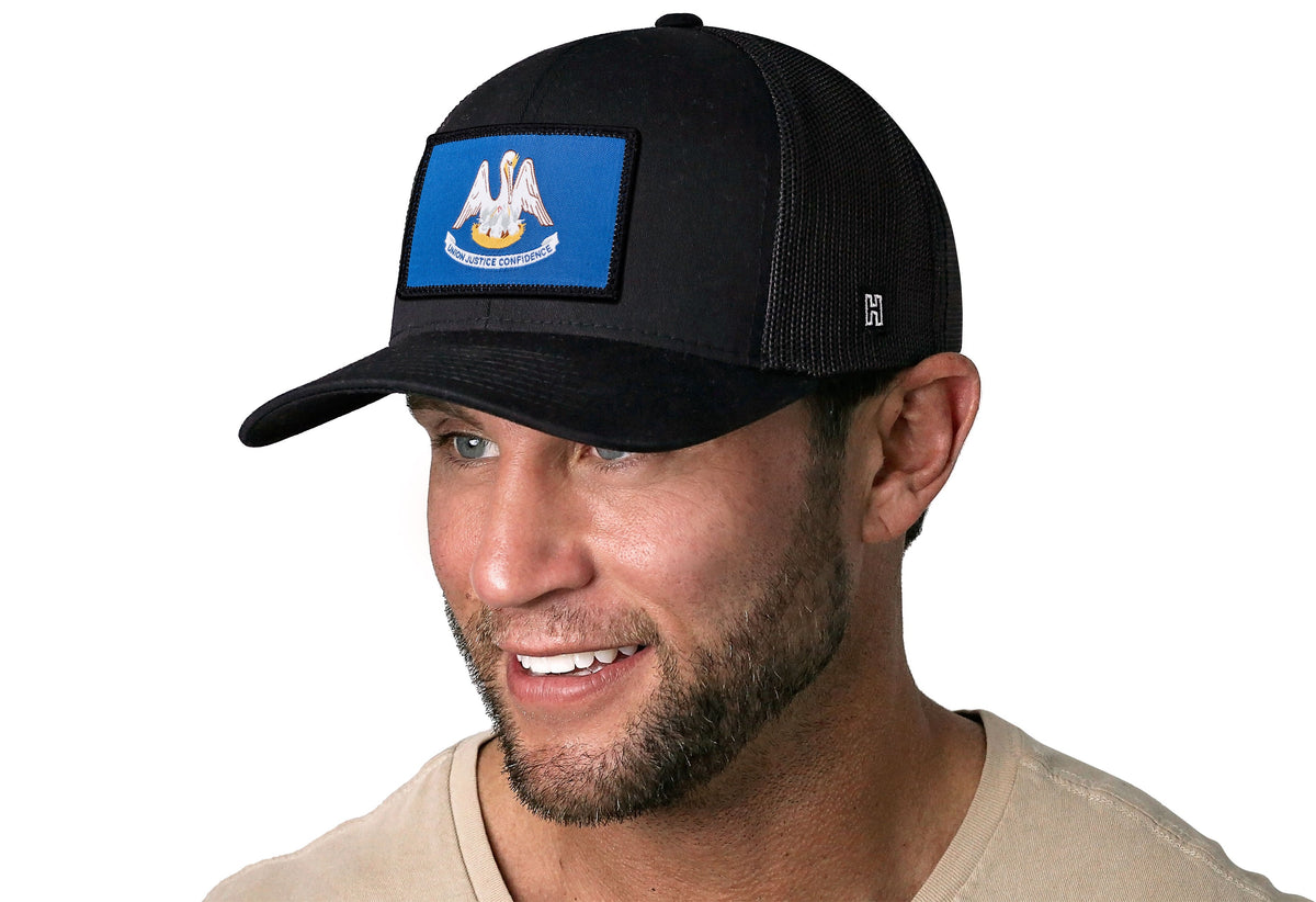 Louisiana Flag Trucker Hat  |  LA Snapback