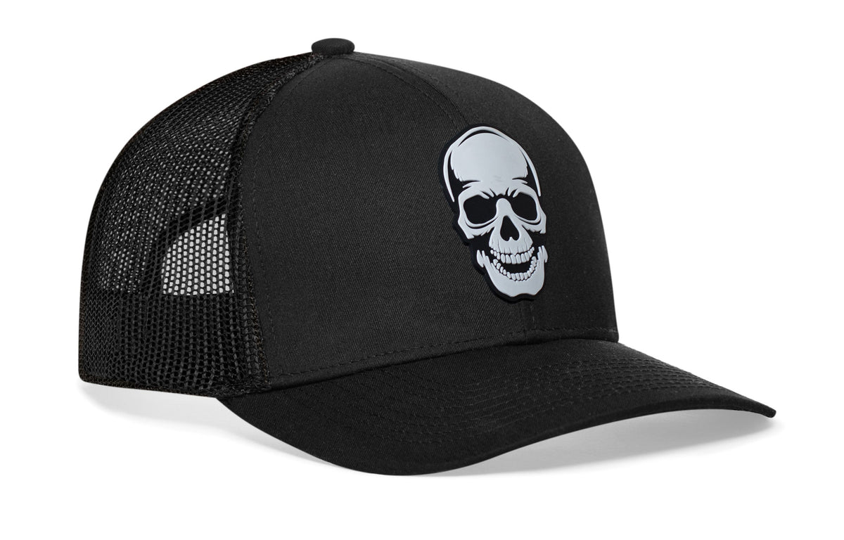 Skull Trucker Hat  |  Snapback