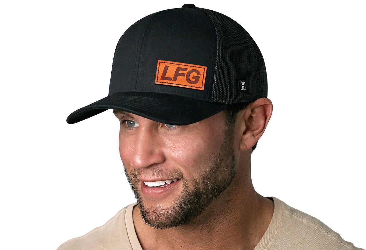 LFG Trucker Hat  |  Leather Lets Go Snapback