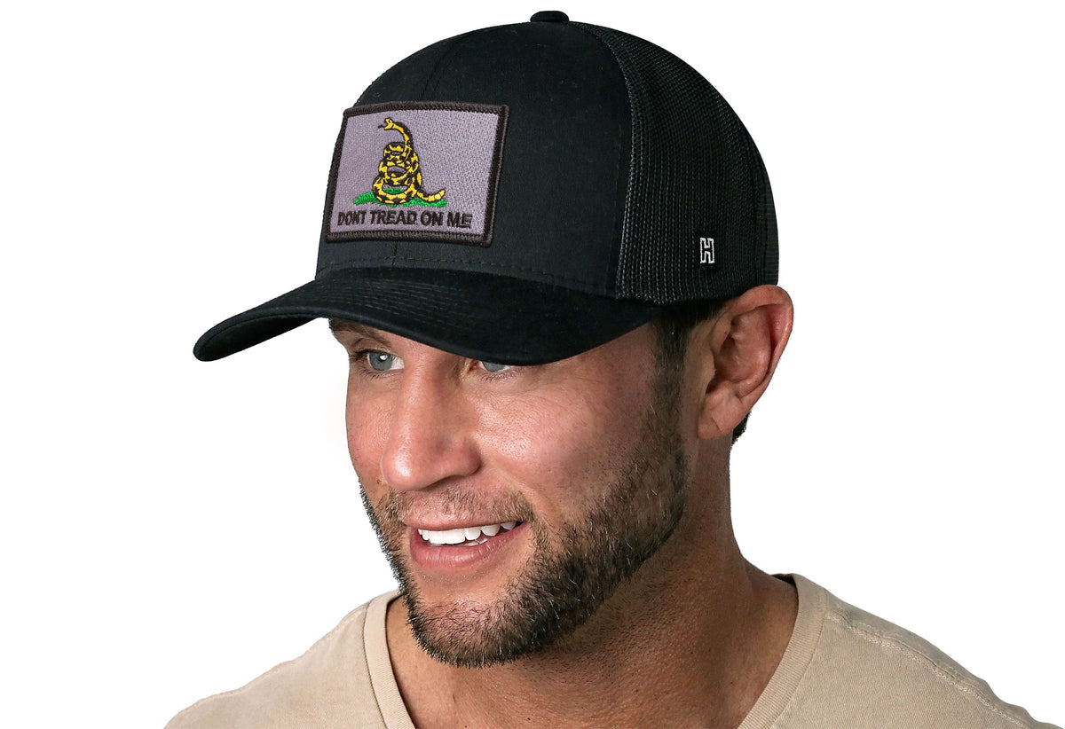 Dont Tread On Me Trucker Hat  |  Tactical-Yellow Gadsden Flag Snapback