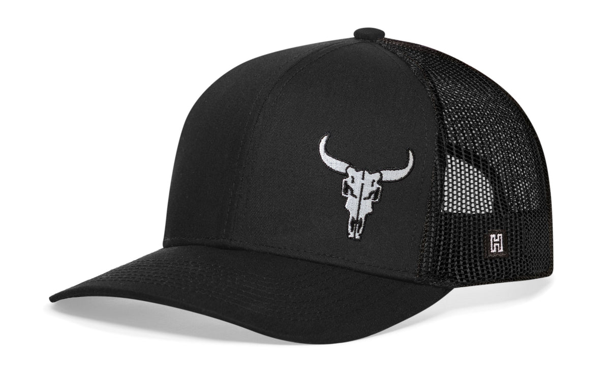 Bull Skull Trucker Hat  |  Western Snapback
