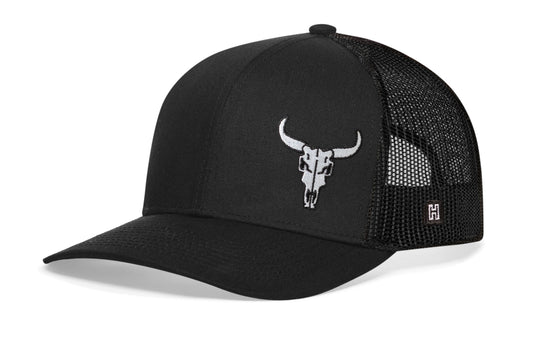 Bull Skull Trucker Hat  |  Western Snapback