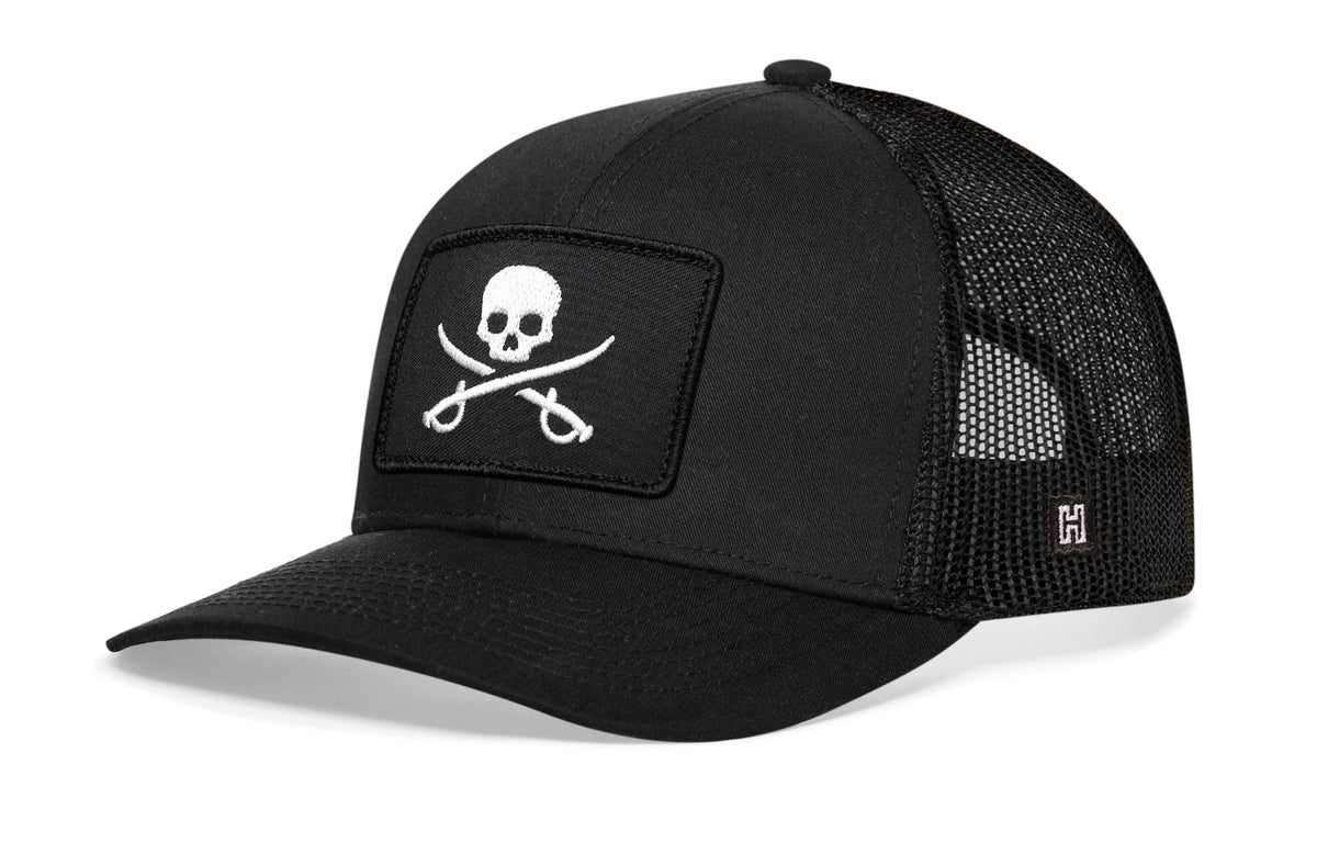 Pirate Flag Trucker Hat  |  Jolly Roger Snapback