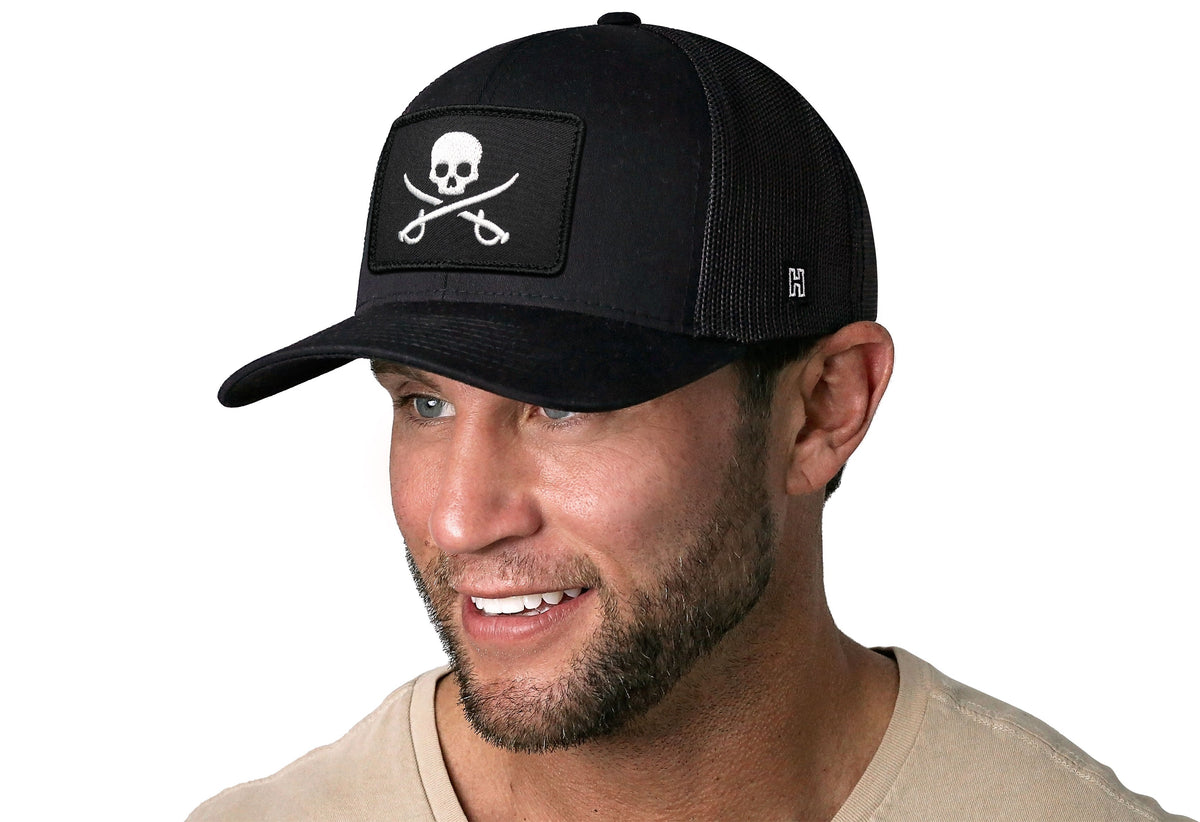 Pirate Flag Trucker Hat  |  Jolly Roger Snapback