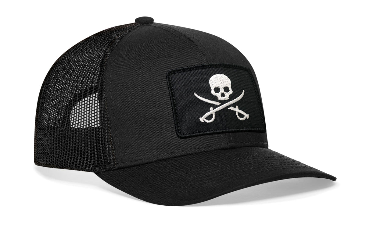 Pirate Flag Trucker Hat  |  Jolly Roger Snapback