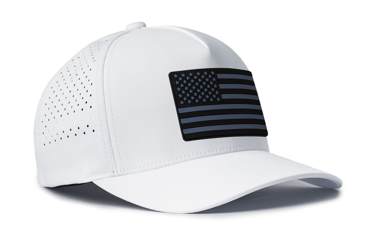 American Flag Performance 5-Panel Hat  |  Tactical USA Flexfit Snapback