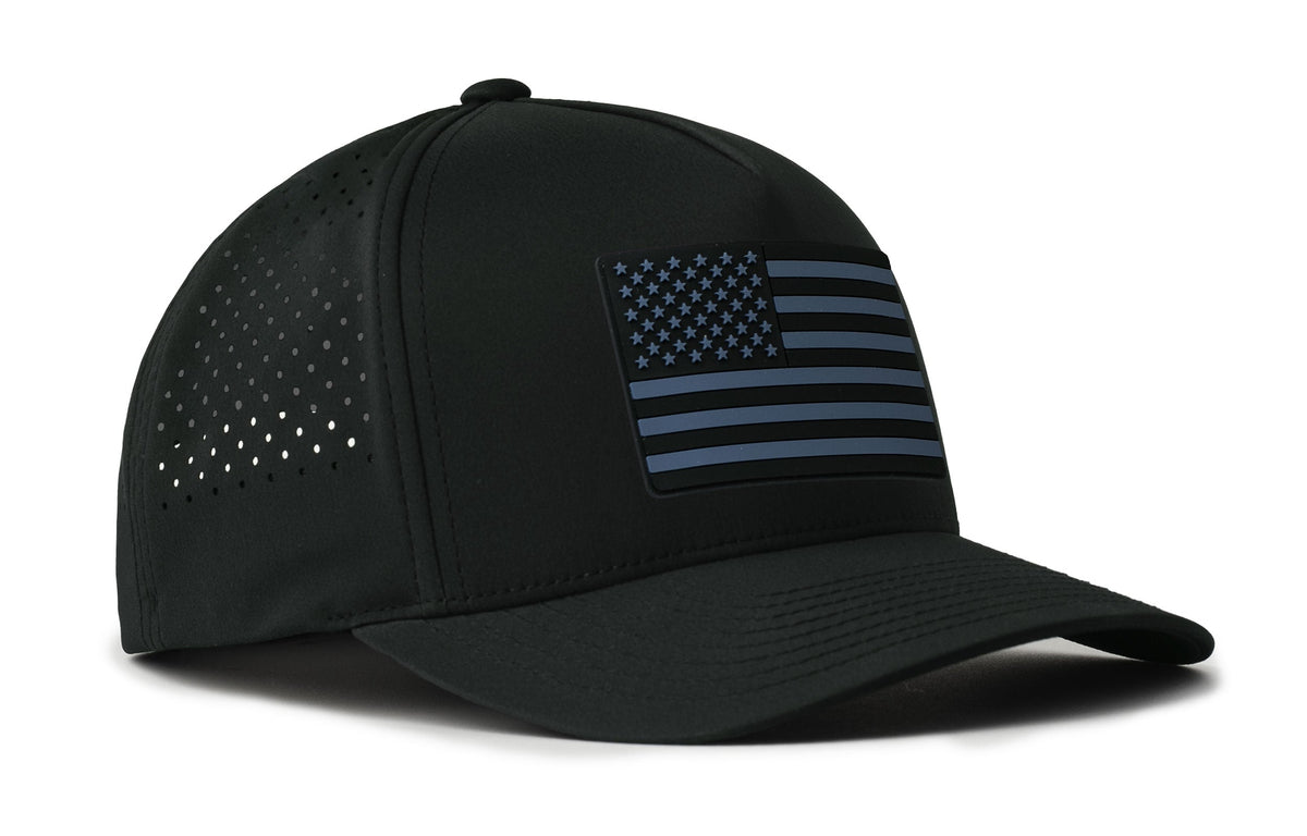 American Flag Performance 5-Panel Hat  |  Tactical USA Flexfit Snapback