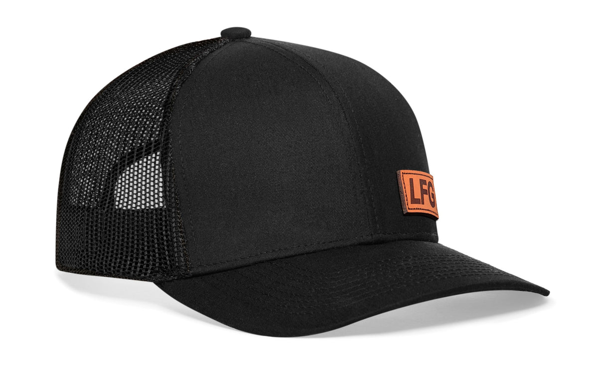 LFG Trucker Hat  |  Leather Lets Go Snapback
