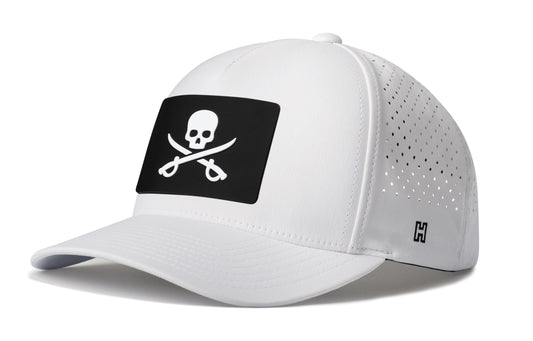Pirate Flag Performance 5-Panel Hat  |  Jolly Roger Flexfit Snapback