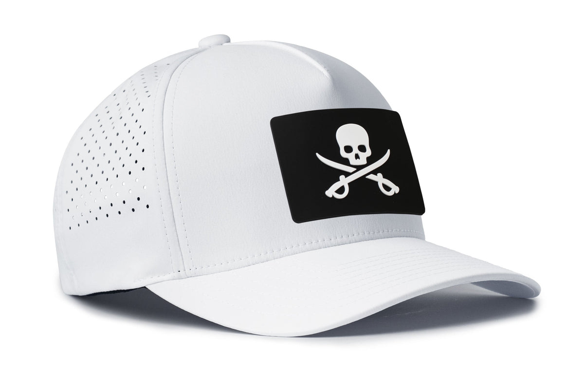 Pirate Flag Performance 5-Panel Hat  |  Jolly Roger Flexfit Snapback