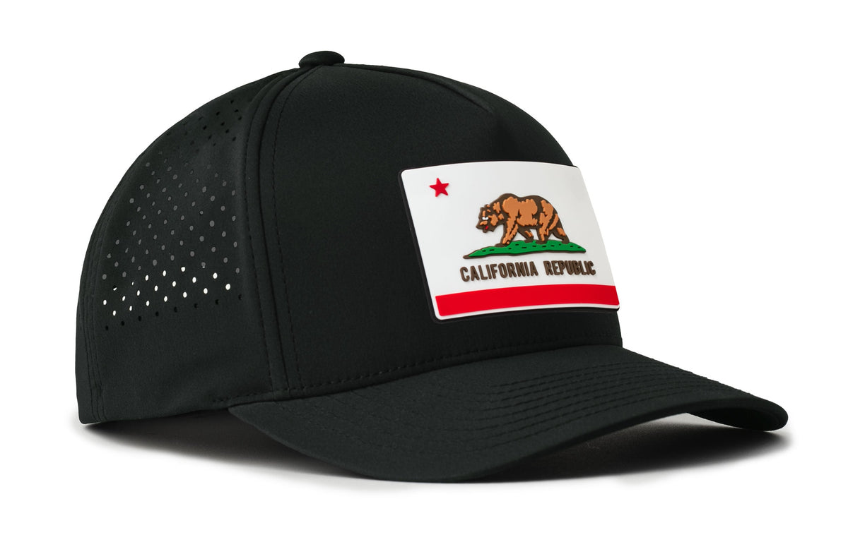 California Flag Performance 5-Panel Hat  | CA Flexfit Snapback