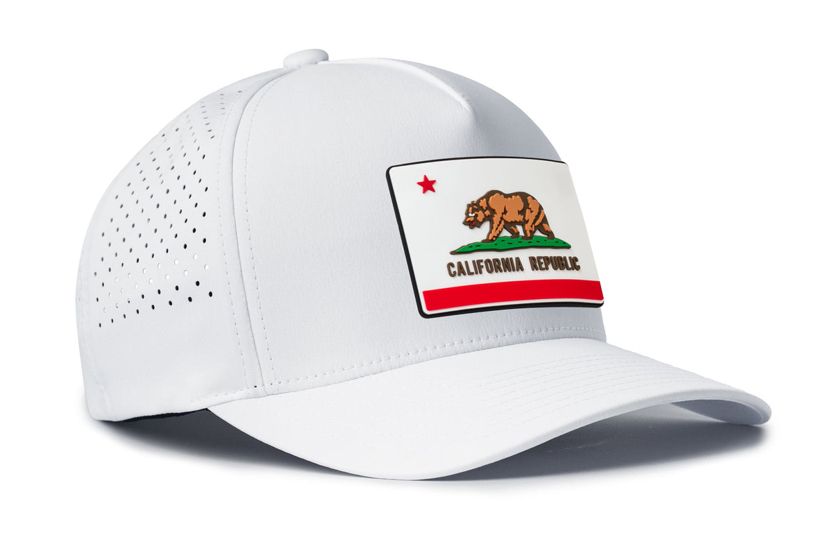 California Flag Performance 5-Panel Hat  | CA Flexfit Snapback