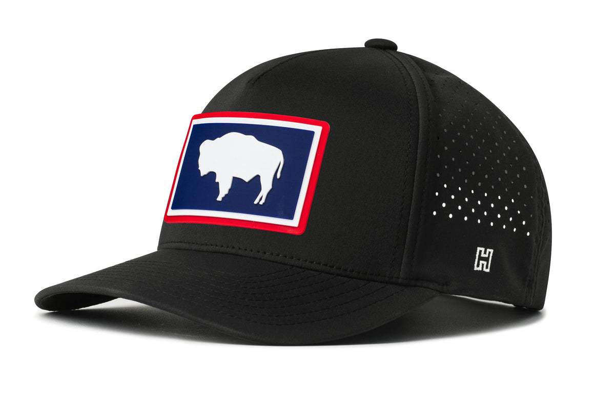 Wyoming Flag Performance 5-Panel Hat  | Buffalo WY Flexfit Snapback