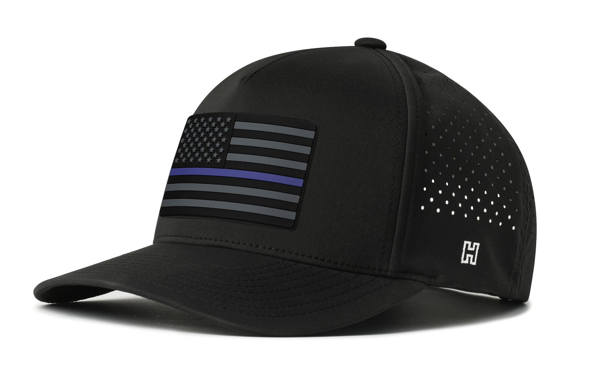 Thin Blue Line Performance 5-Panel Hat  |  Tactical Police Flexfit Snapback