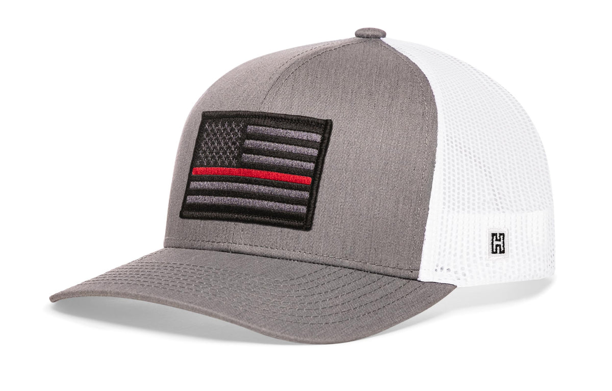 Thin Red Line Trucker Hat  |  Tactical Firefighter Snapback