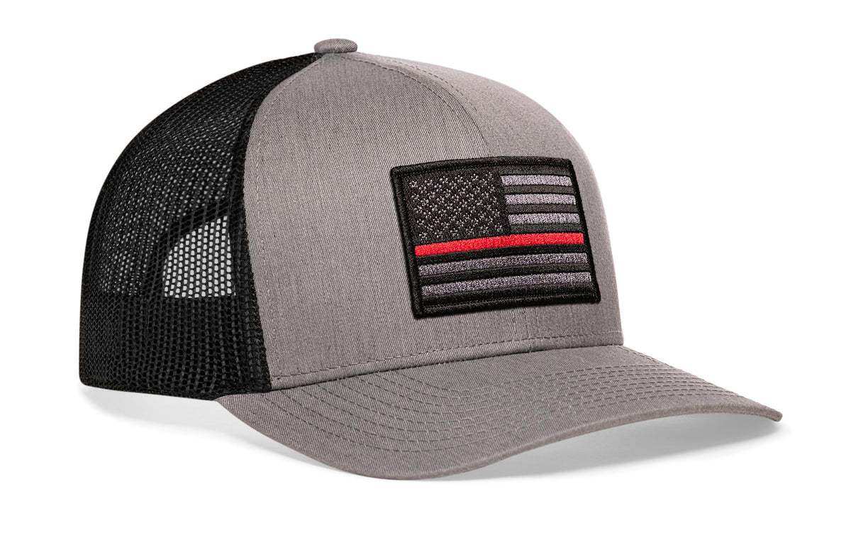 Thin Red Line Trucker Hat  |  Tactical Firefighter Snapback