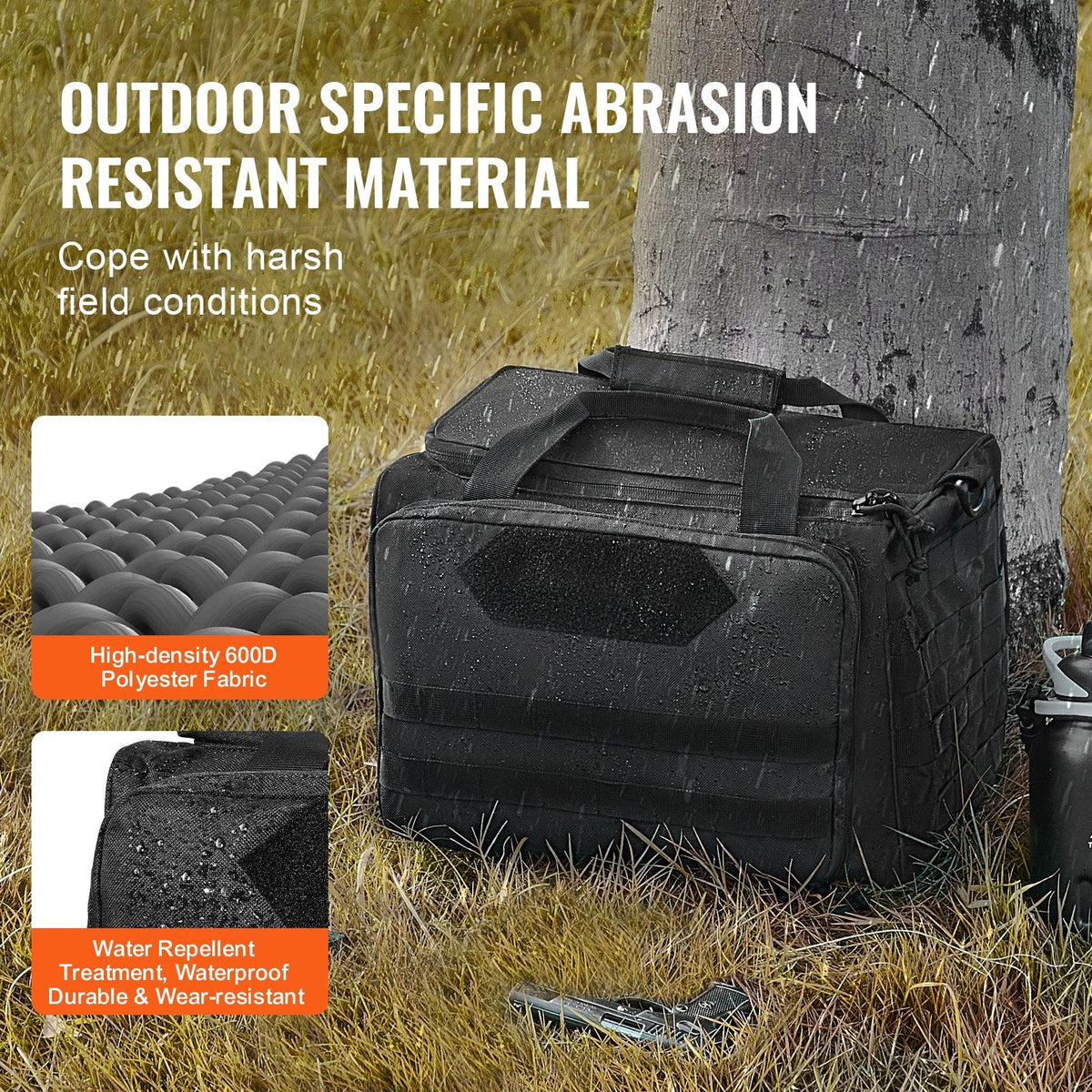 Range Bag for 3 Pistols, with Single Shoulder Strip